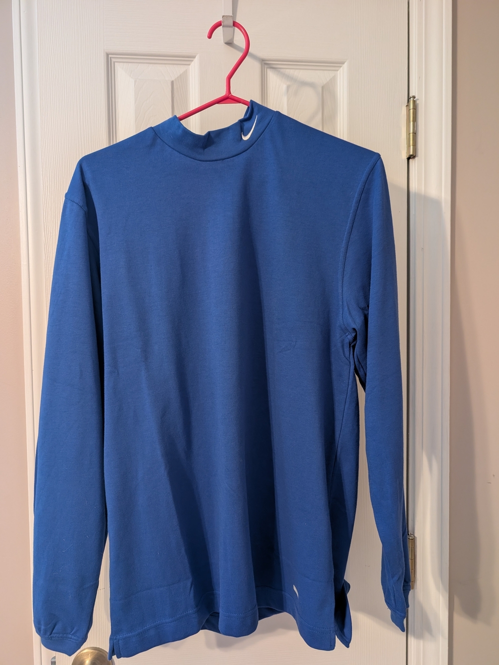 Nike Blue Long Sleeve Mock Neck Top
